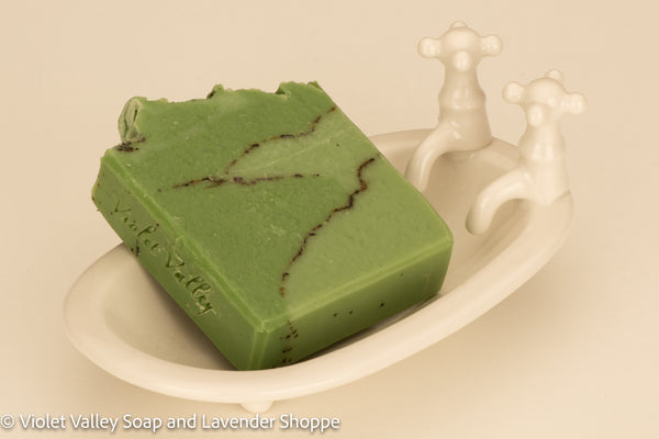 Green Tea and Cucumber Soap Bar | Violet Valley