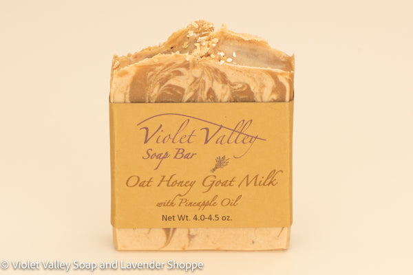Oat Honey Goat Milk Soap Bar | Violet Valley