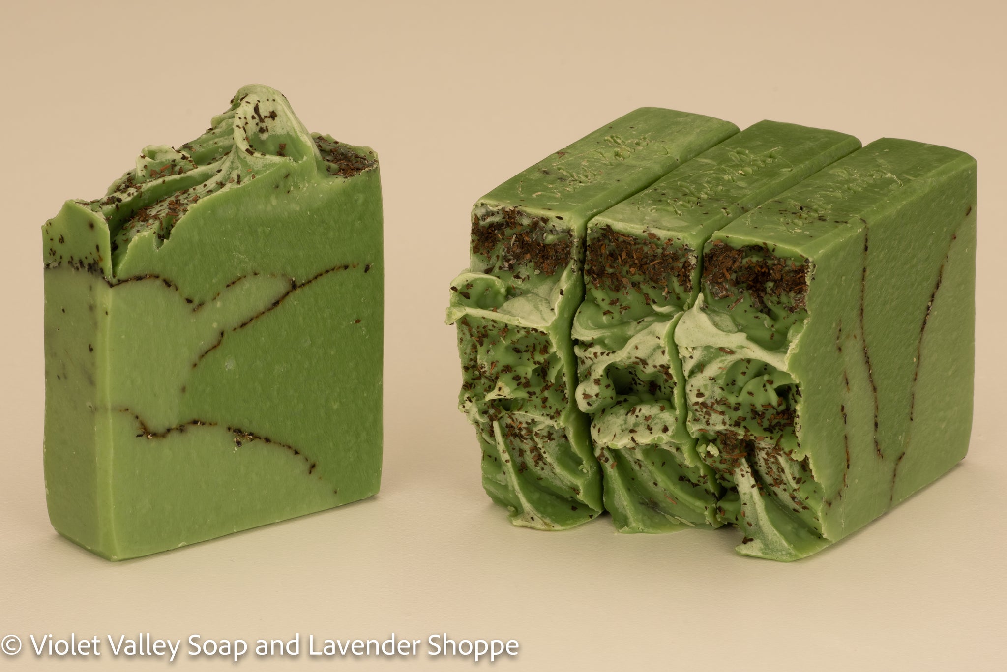 Green Tea and Cucumber Soap Bar | Violet Valley