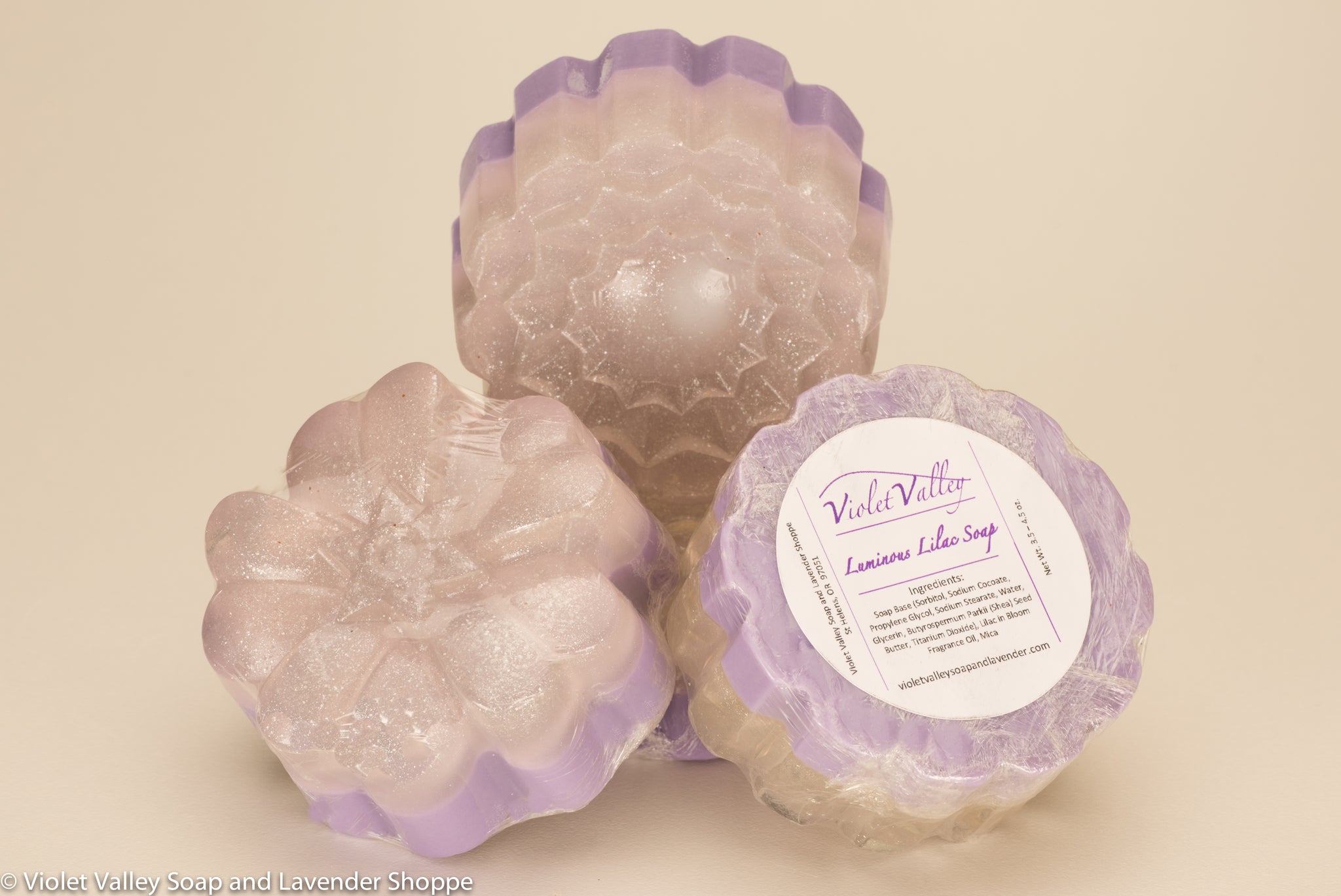 Luminous Lilac Glycerin Soap | Violet Valley